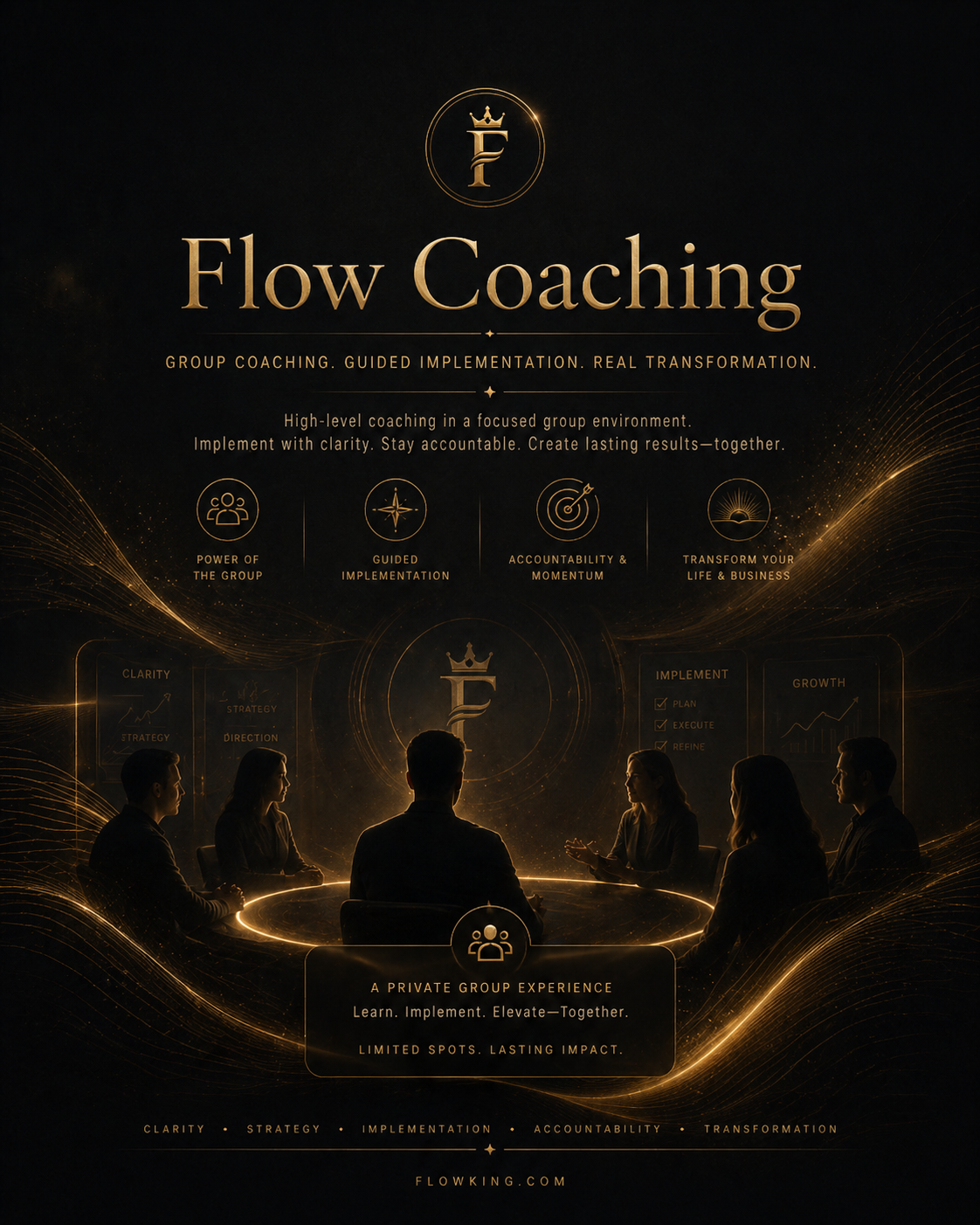 Flow social branding poster